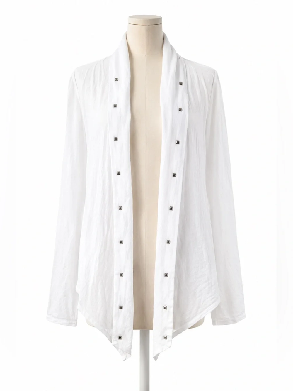 Pink. BY Victorias Secret Open front Cotton Cardi. Studded accents. Good Cond.